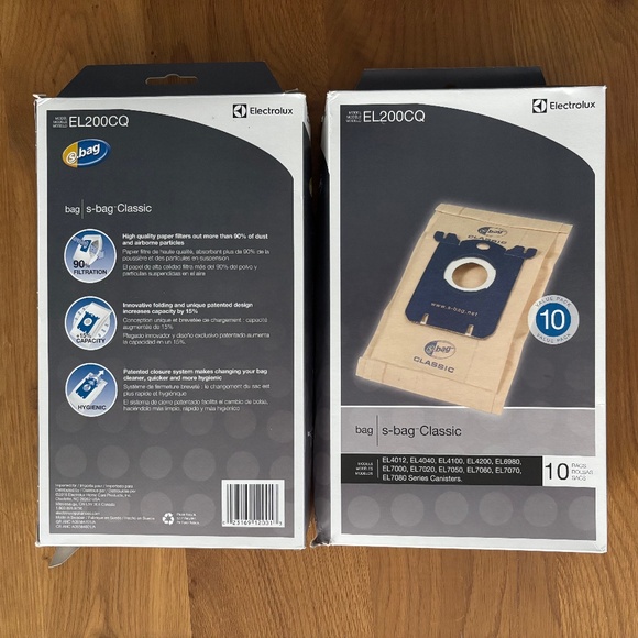 NIB Genuine Electrolux S-Bag Classic Vacuum Bags 2 Boxes+1 Bag (Total 21 Bags) - Picture 1 of 2